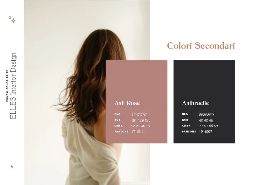 Color palette evolution: secondary colors for interior design brand